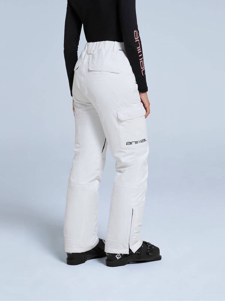 Animal White Womens Glaze Snow Trousers - Image 4 of 4 Animal White Womens Glaze Snow Trousers - Image 4 of 4
