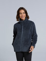 Animal Grey Teddy Womens Fleece Jacket - Image 3 of 9