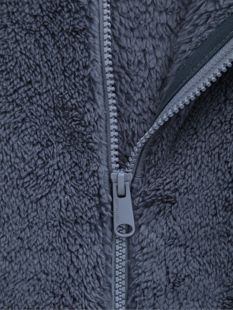 Animal Grey Teddy Womens Fleece Jacket - Image 9 of 9