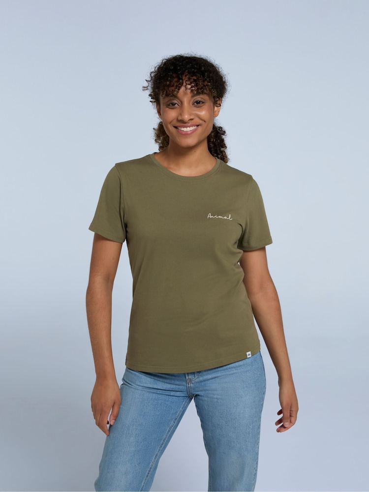 Animal Green Womens Marina Logo 100% Cotton T-Shirt - Image 1 of 1