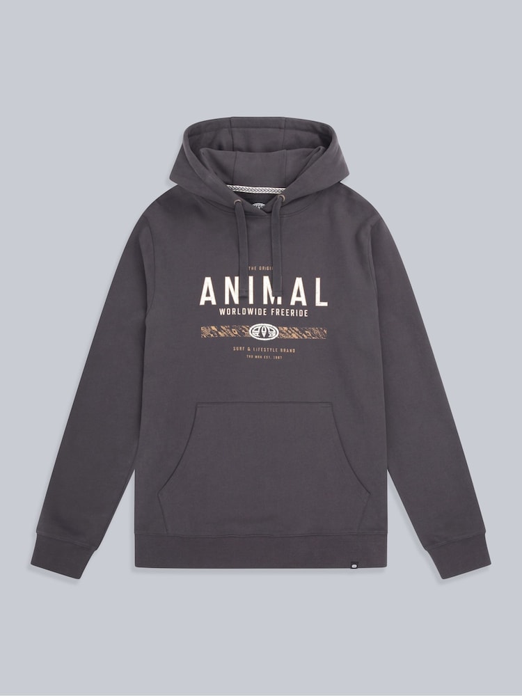 Animal Grey Mens River Hoodie - Image 1 of 2
