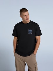 Animal Black Mens Chase Relaxed 100% Cotton T-Shirt - Image 1 of 4