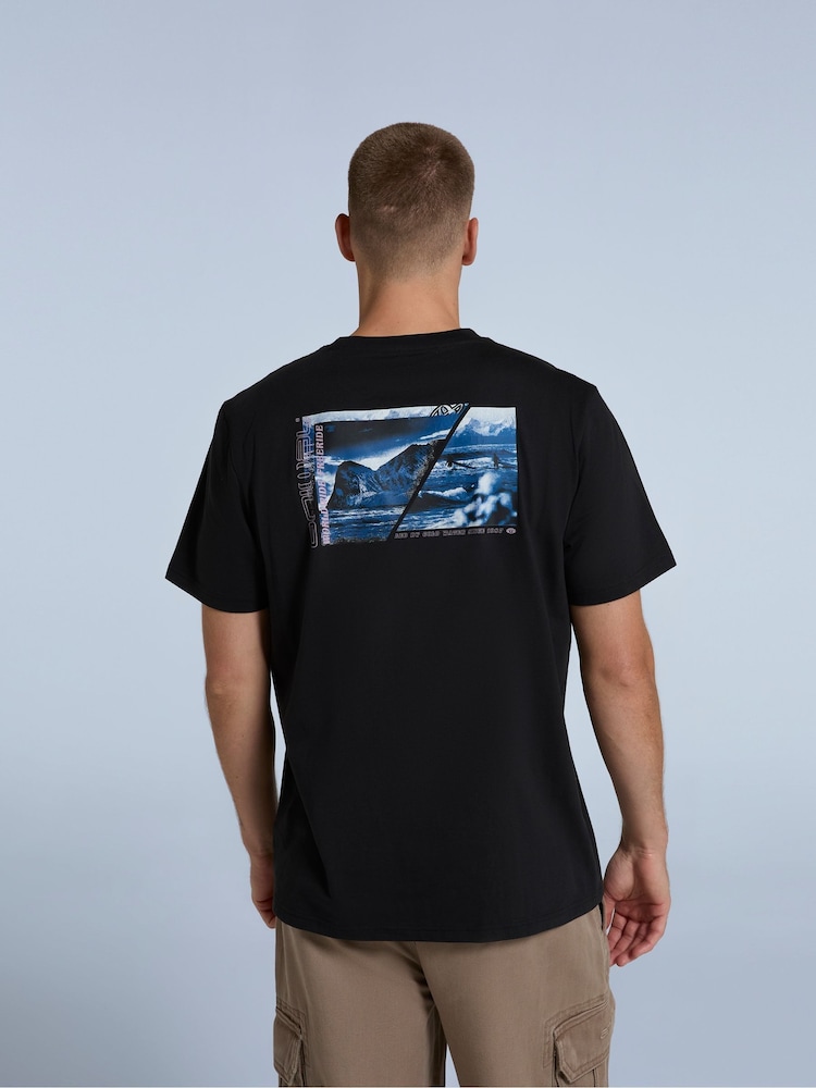 Animal Black Mens Chase Relaxed 100% Cotton T-Shirt - Image 4 of 4