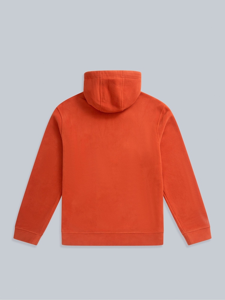 Animal Orange Mens Louis Fleece Hoodie - Image 2 of 4 Animal Orange Mens Louis Fleece Hoodie - Image 2 of 4