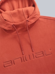 Animal Orange Mens Louis Fleece Hoodie - Image 3 of 4