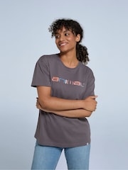 Animal Grey Womens Leena Boxy 100% Cotton T-Shirt - Image 3 of 4