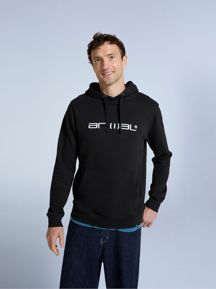 Animal Black Mens Driver Logo Hoodie - Image 4 of 4
