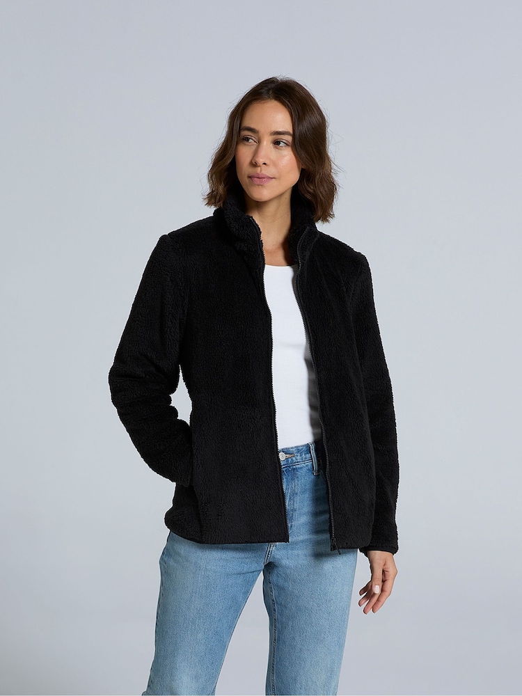 Animal Black Teddy Womens Fleece Jacket - Image 2 of 4