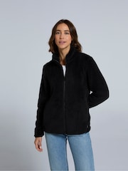 Animal Black Teddy Womens Fleece Jacket - Image 3 of 4