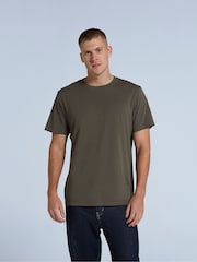 Animal Light Green Mens Icon Plain 100% Cotton T-Shirt - Image 3 of 5