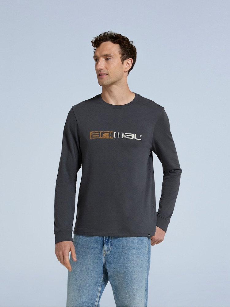 Animal Grey Mens Tommy Graphic Print UV Max 100% Cotton T-Shirt - Image 3 of 3 Animal Grey Mens Tommy Graphic Print UV Max 100% Cotton T-Shirt - Image 3 of 3