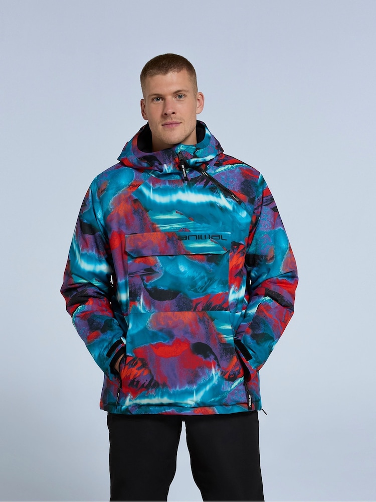 Animal Red Mens Snowstorm Snow Jacket - Image 1 of 4 Animal Red Mens Snowstorm Snow Jacket - Image 1 of 4