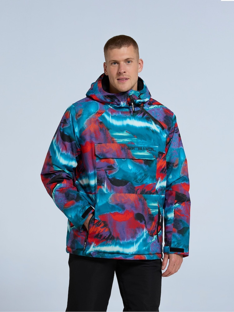 Animal Red Mens Snowstorm Snow Jacket - Image 4 of 4 Animal Red Mens Snowstorm Snow Jacket - Image 4 of 4