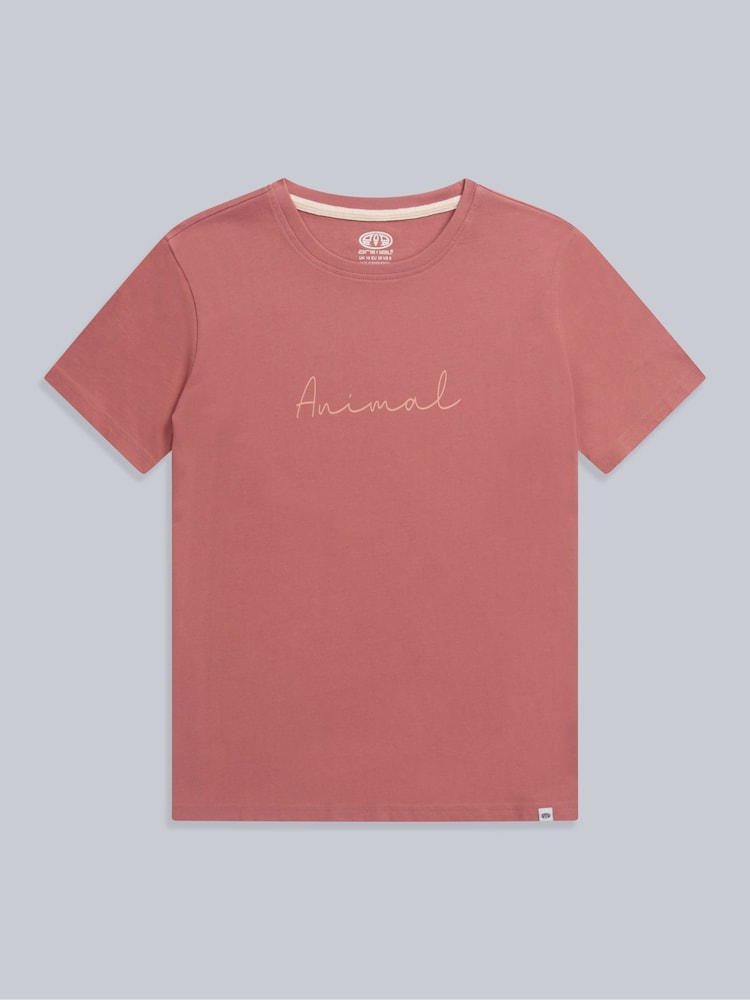 Animal Pink Womens Marina Logo T-Shirt - Image 1 of 4