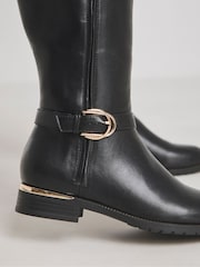 JD Williams Knee High Buckle Detail Boots in Wide fit - Slika 3 iz 4