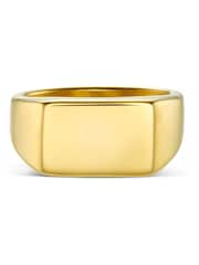 Orelia London Gold Tone Chunky Signet Ring - Image 1 of 3