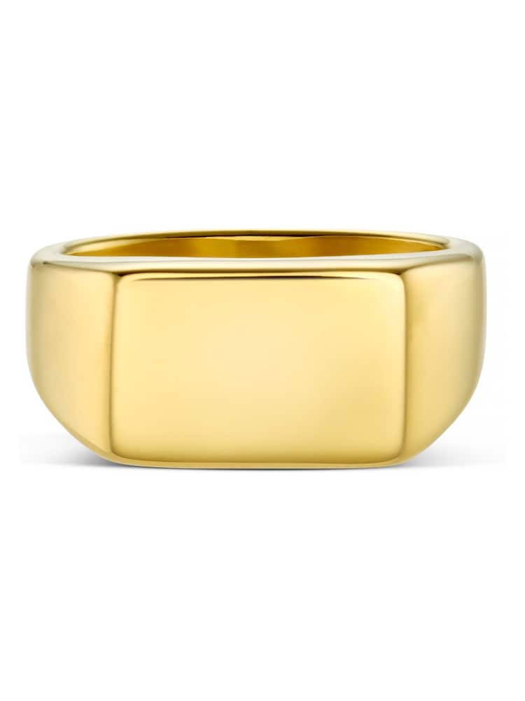 Orelia London Gold Tone Chunky Signet Ring - Image 1 of 3 Orelia London Gold Tone Chunky Signet Ring - Image 1 of 3
