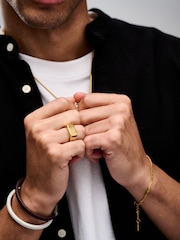 Orelia London Gold Tone Chunky Signet Ring - Image 3 of 3