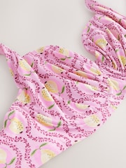 Pink Lemon Print Ultimate Support F-K Underwired Bikini Top - Image 10 of 11