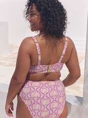 Pink Lemon Print Ultimate Support F-K Underwired Bikini Top - Image 2 of 11