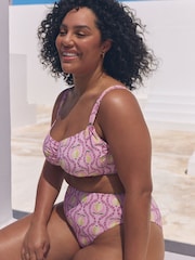 Pink Lemon Print Ultimate Support F-K Underwired Bikini Top - Image 7 of 11