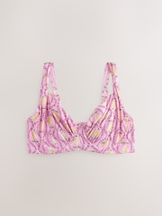 Pink Lemon Print Ultimate Support F-K Underwired Bikini Top - Image 9 of 11