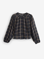 Black Baloon Style Blouse - Image 1 of 3