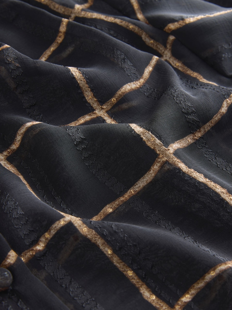 Black Baloon Style Blouse - Image 2 of 3