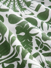 Green Print Short Sleeve Bubblehem 100% Cotton T-Shirt - Image 9 of 9