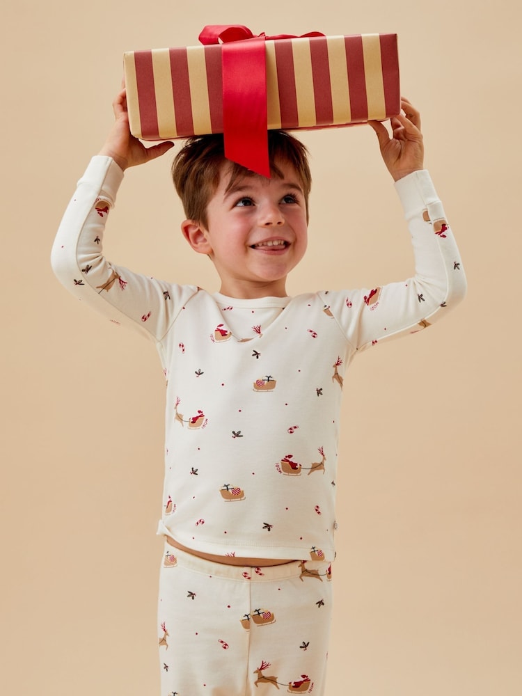 MORI Jolly Journey Cotton & Bamboo  Christmas Pyjamas Set - Image 2 of 7
