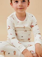 MORI Jolly Journey Cotton & Bamboo  Christmas Pyjamas Set - Image 3 of 7