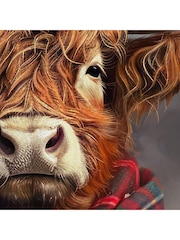 Art Marketing Brown The Dapper Highland Wall Art - Image 2 of 3