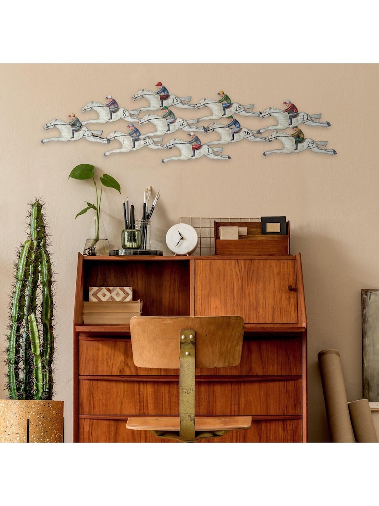 Art Marketing White The Race Course Wall Art - Image 1 of 3