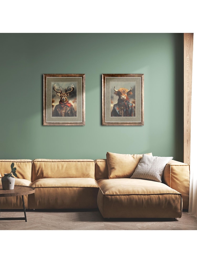 Art Marketing Brown The Noble Stag Wall Art - Image 1 of 4
