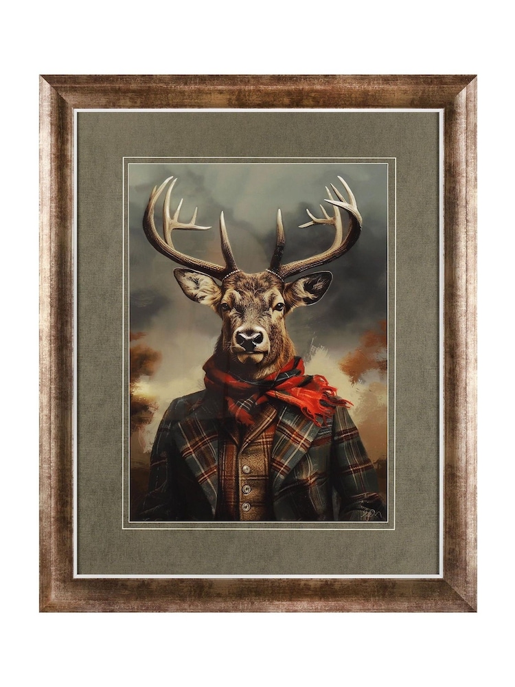 Art Marketing Brown The Noble Stag Wall Art - Image 2 of 4