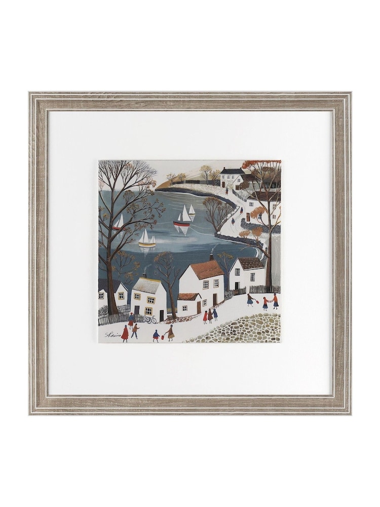 Art Marketing Multi Village on the Bay Wall Art - Image 1 of 3
