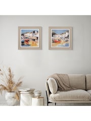 Art Marketing Multi Colourful Beach Cove Wall Art - Image 1 of 6