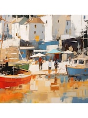Art Marketing Multi Colourful Beach Cove Wall Art - Image 3 of 6