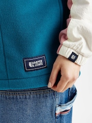 Harper & Lewis Pink Sebi 1/2 Zip Fleece - Image 5 of 5