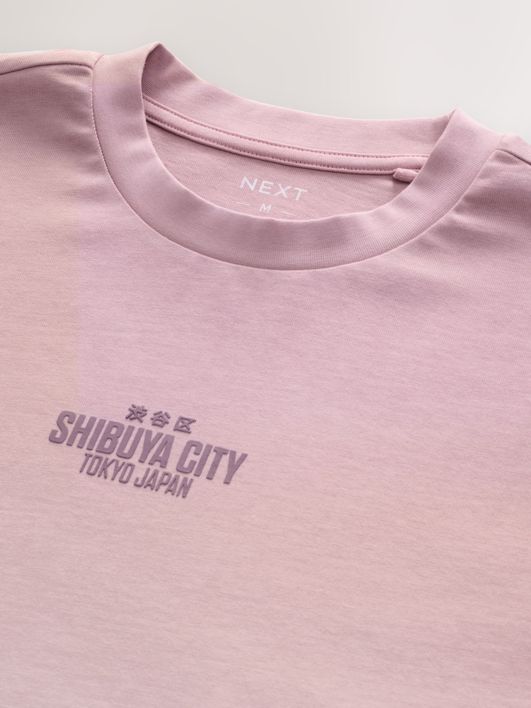Pink Dip Dye T-Shirt - Image 7 of 7 Pink Dip Dye T-Shirt - Image 7 of 7