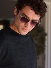Noir - Smart Textured T-Shirt - Image 1 de 7