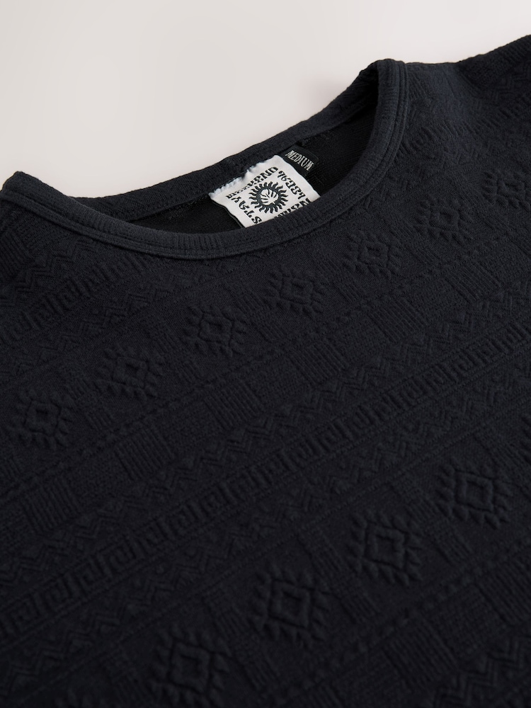 Noir - Smart Textured T-Shirt - Image 7 of 7