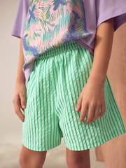 Green Stripe Shorts (3-16yrs) - Image 1 of 8