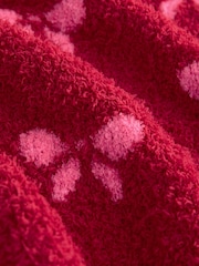 Red/Pink Short Sleeve Crew Neck Bow Knitted Jumper - Image 7 of 8