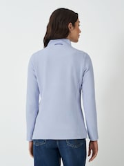 Crew Clothing Company Blue Half Button 100% Cotton Sweatshirt - Image 2 of 5