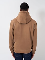 Crew Clothing Company Embroidered Graphic Brown Hoodie - Imagen 2 de 5