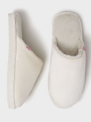 Crew Clothing Natural Velour Mule Slippers - Image 2 of 4