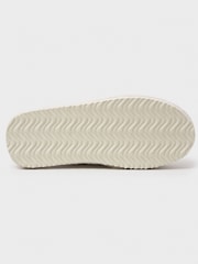 Crew Clothing Natural Velour Mule Slippers - Image 4 of 4