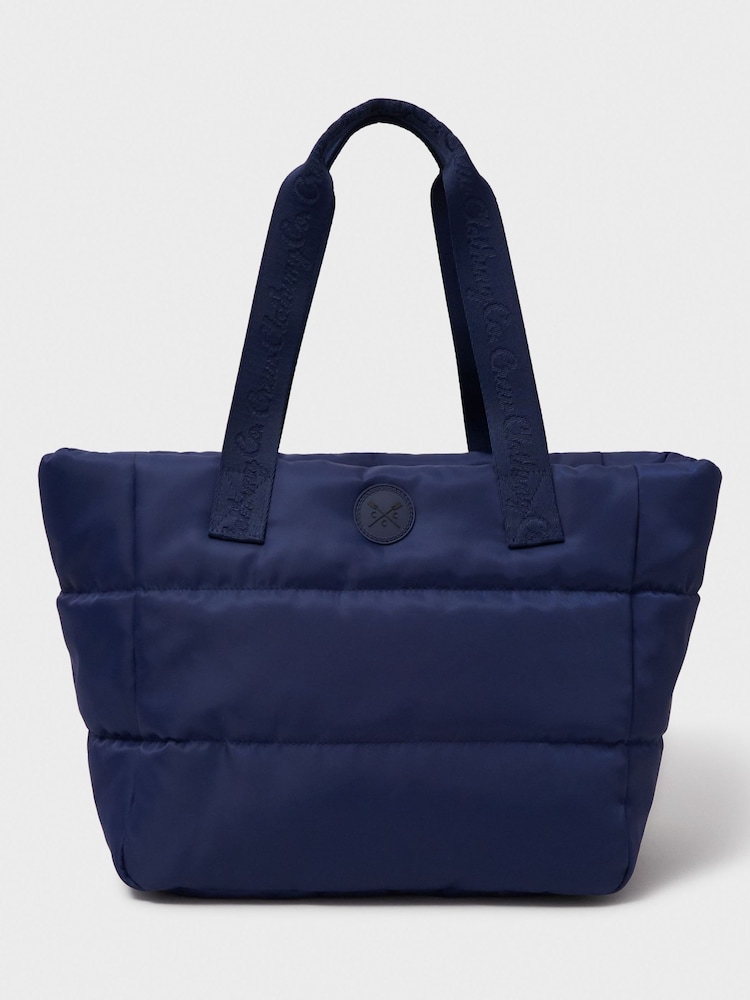 Crew Clothing Blue Nylon Shoulder Bag - Image 4 of 4