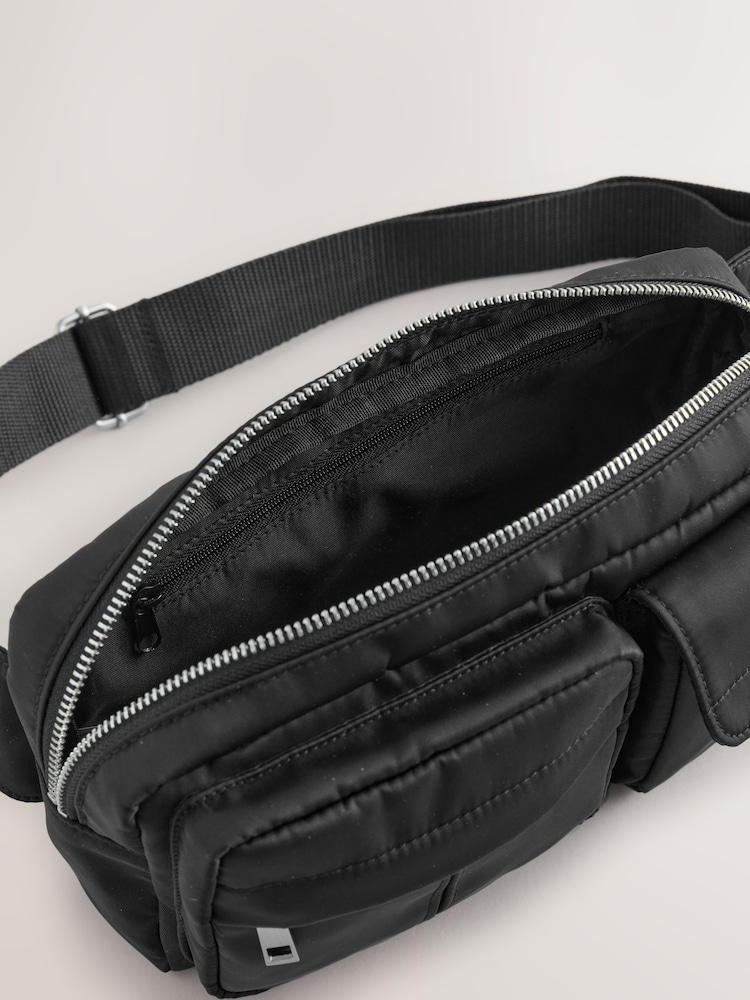 Schwarz - Nylon Modular Crossbody Bag - Bild 2 von 6